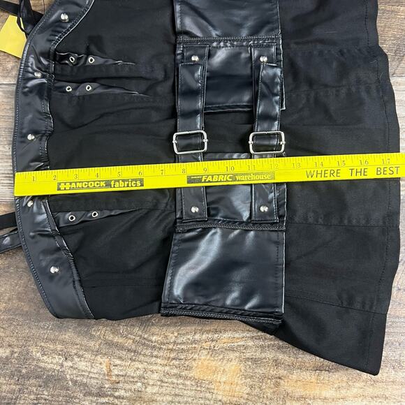 NWT Tripp NYC Black Faux Leather Corset Top Size XL - Picture 8 of 11